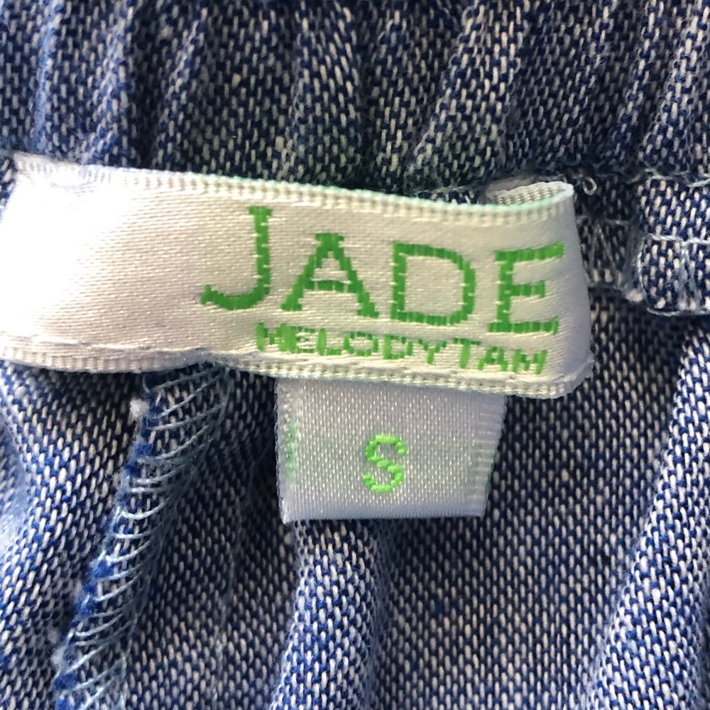Jade Melody Tam Denim Style Embroidery Boho Shorts - Picture 3 of 3